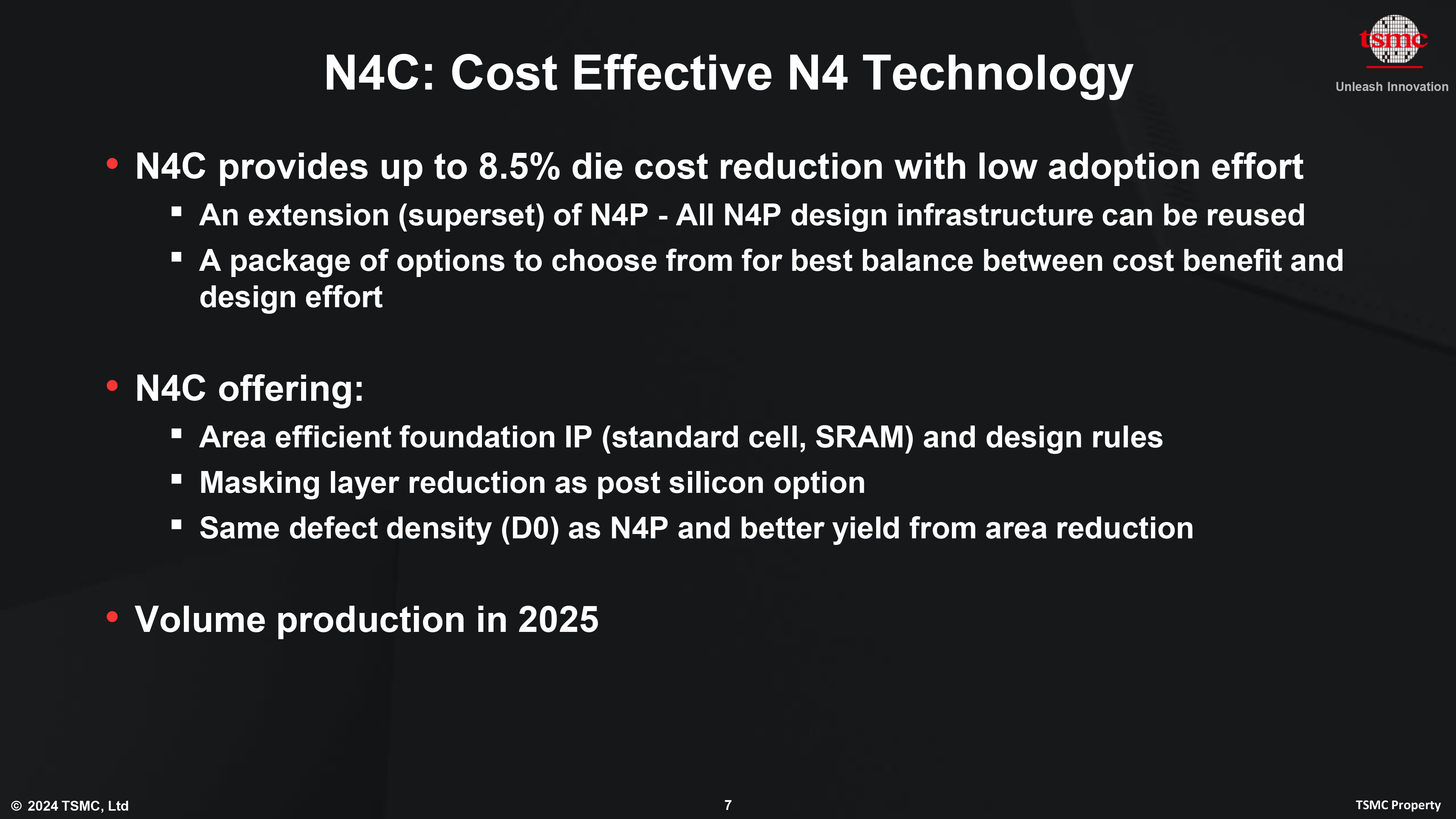 TSMC Introduces N4C Node to Drive Cost Efficiency in Semiconductor Production