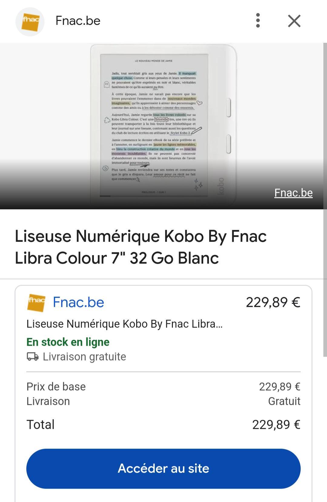 Fnac.be Reveals Pricing and Pre-Order Details for New Kobo Clara Color and Kobo Libra Color E-Readers in Belgium