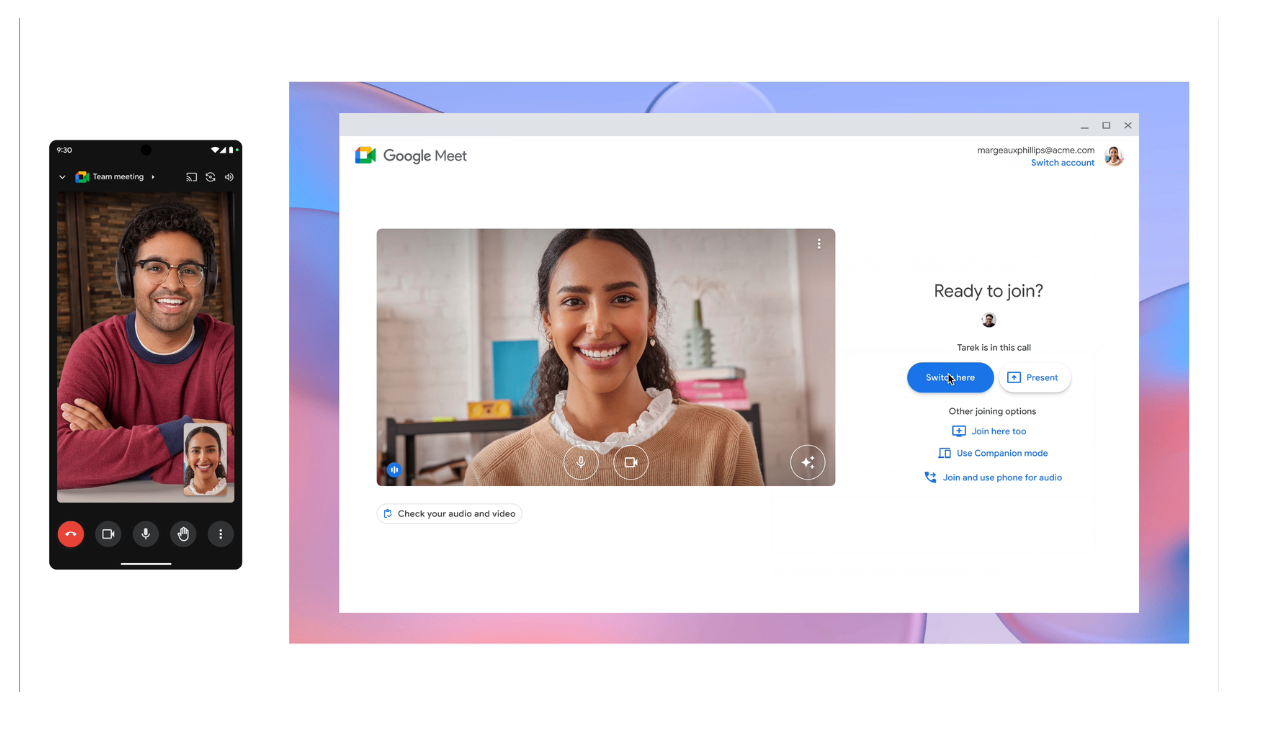 Google Meet Introduces Seamless Device Switching Feature for Business Users