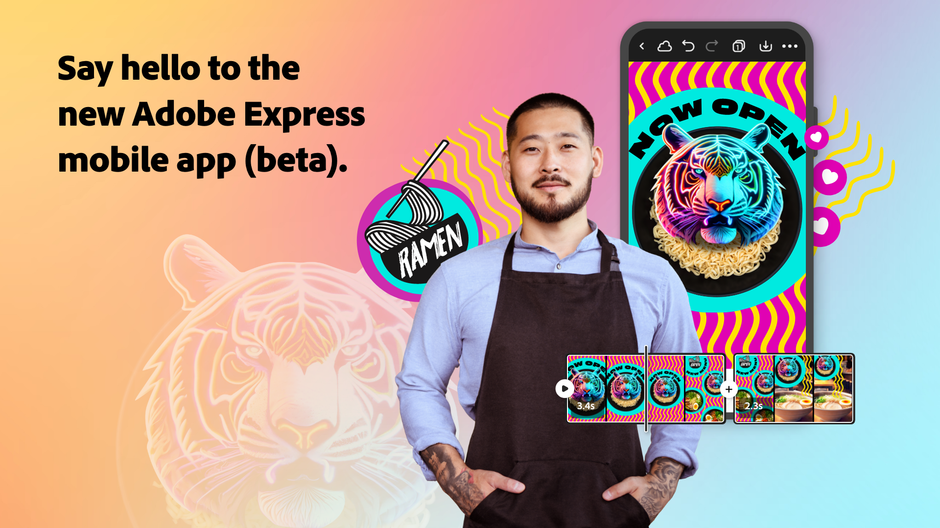 Adobe Introduces New Mobile App Express Beta with AI Tool Firefly for Android and iOS